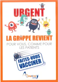 L'épidémie de Grippe : Vaccinez vous!
